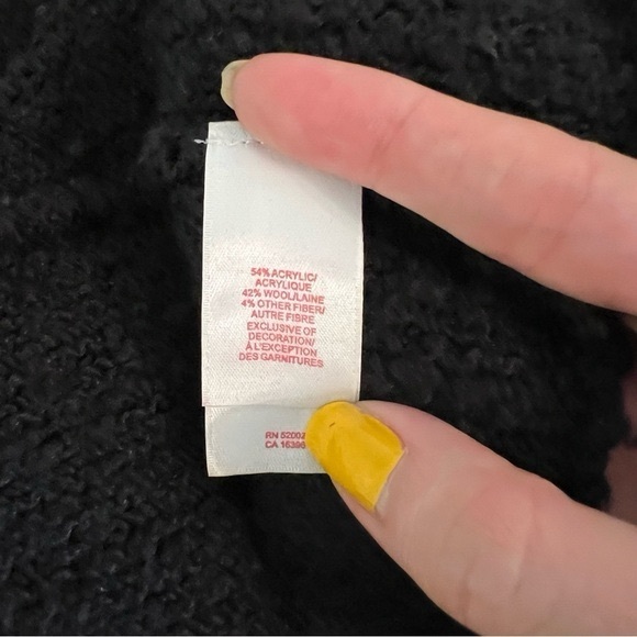 Womens Vintage XL Tapemeasure Black Snap Button Sweater - Picture 6 of 6